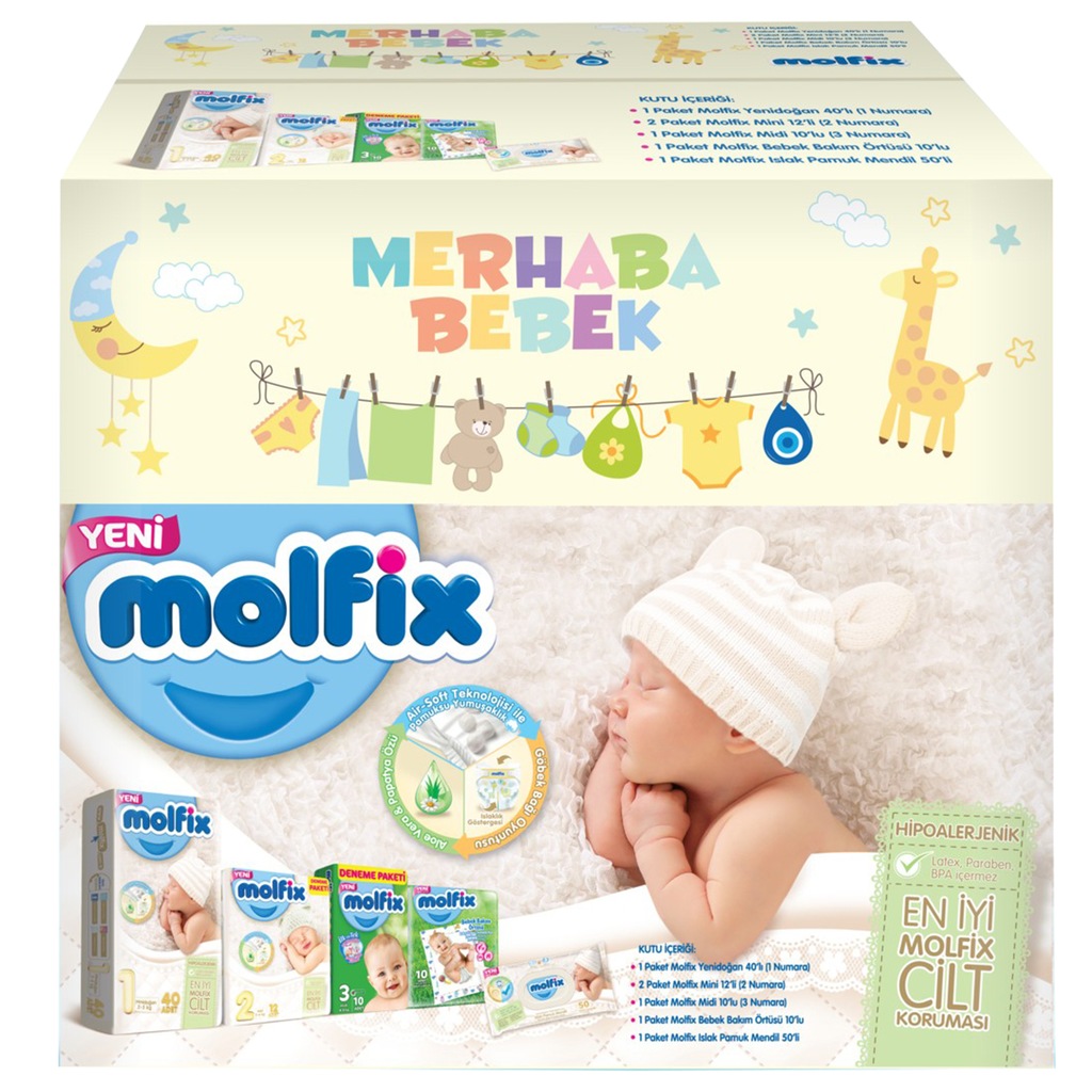 Molfix Bebek Bezi Comfort Fix Doğuma Hazırlık Paketi