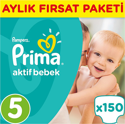 Prima Aktif Bebek Aylık Fırsat Paketi Junior- 5 Beden 150'li