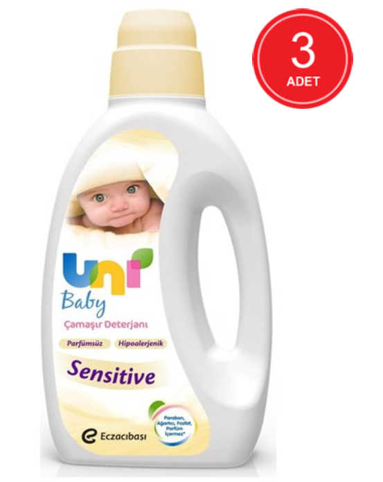 Uni Baby Sıvı Çamaşır Deterjanı 3 x 1 L