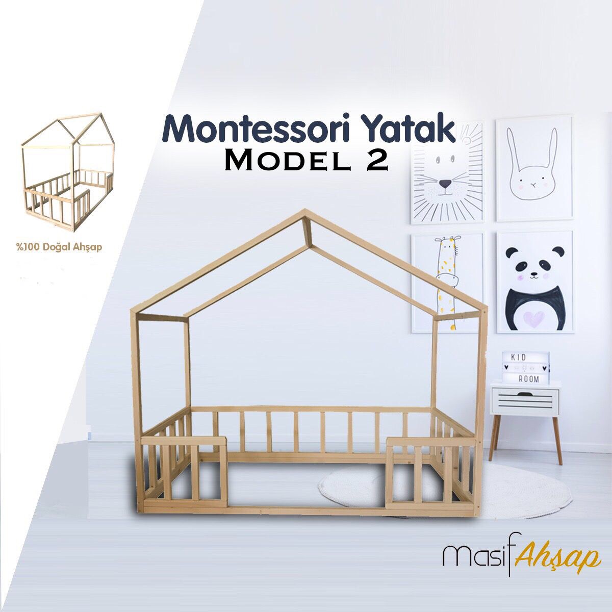 Montessori Yatak-Model 2 (Yeni Ürün)