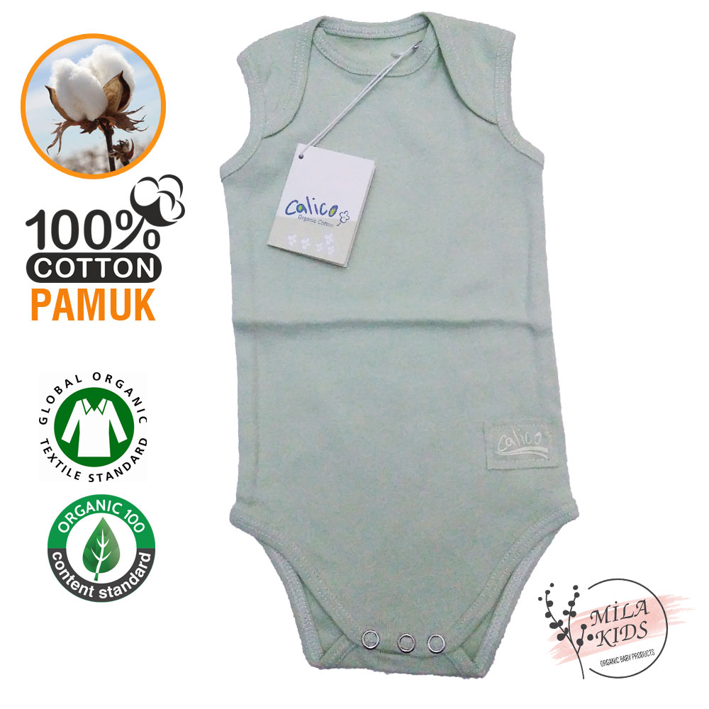Organik Bebek Body, Calico Bebek Çıtçıtlı Badi, Organik Ürün