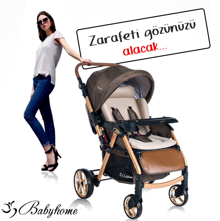 Baby Home Bh770 Gold Alüminyum Bilyeli Teker Bebek