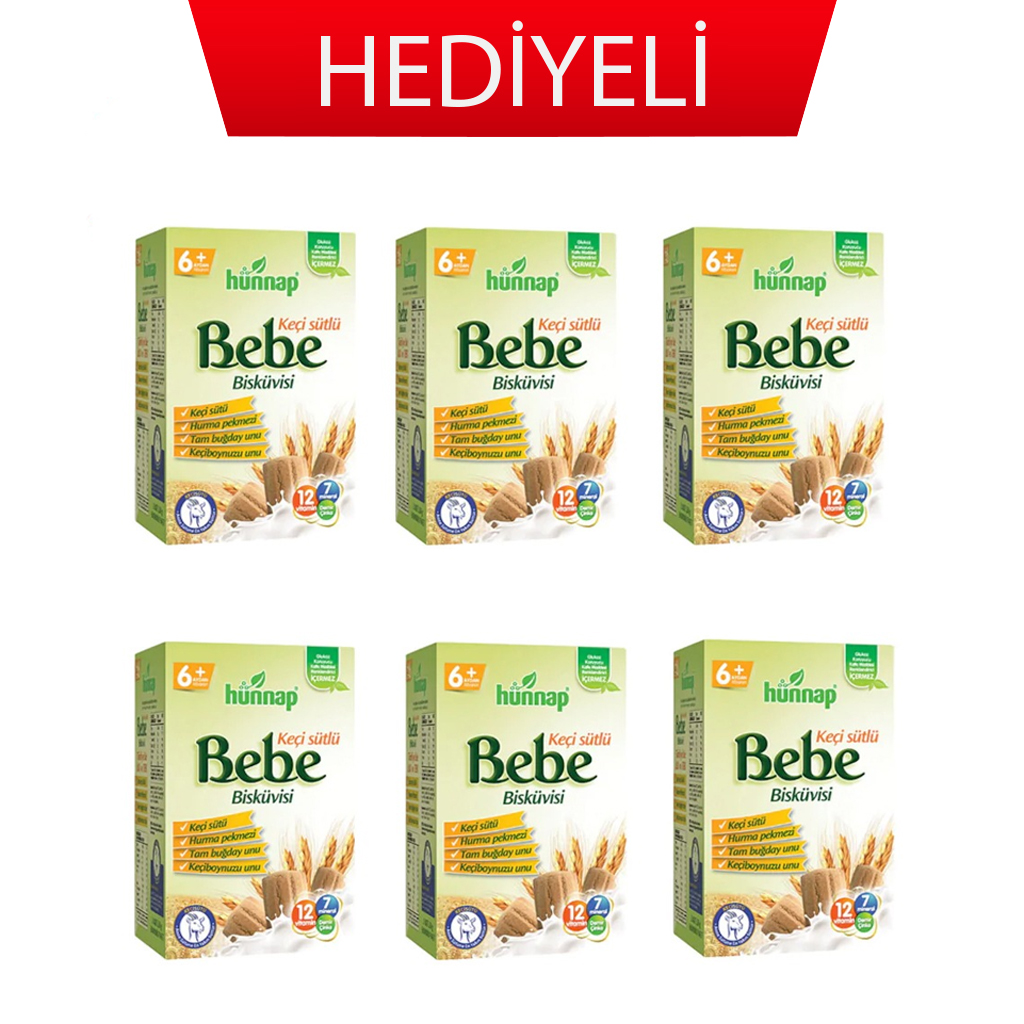 Hünnap Keçi Sütlü Bebe Bisküvisi 400gr - 6 Adet-04.2020