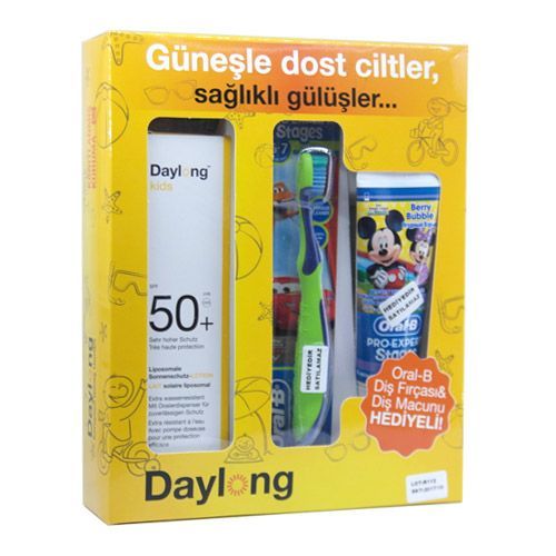 Daylong Kids Spf50 Güneş Losyonu 150ml + Oral B Diş Fırçası