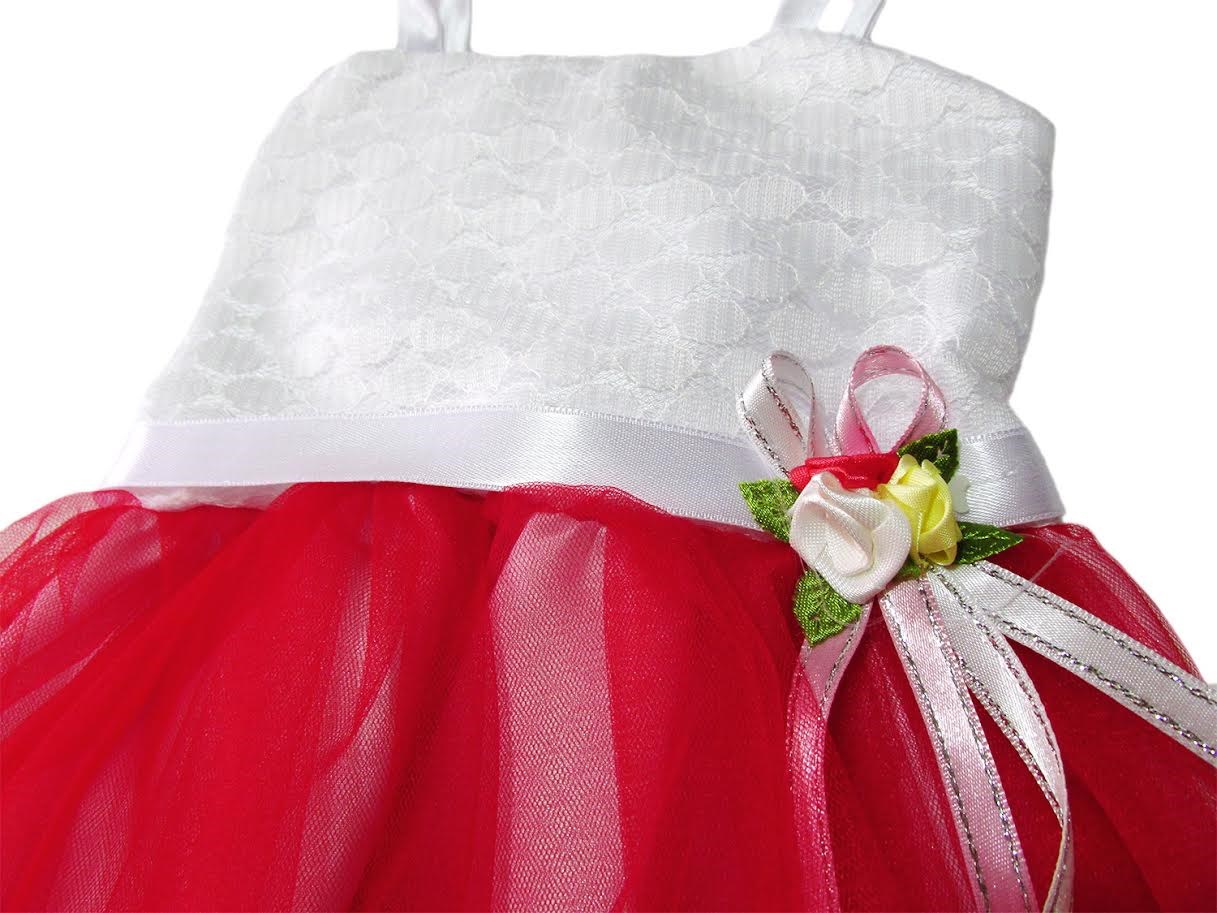 Kidsmadamiko Kız Bebek Tütü Etek Elbise Pembe-Kırmızı 145-PKE