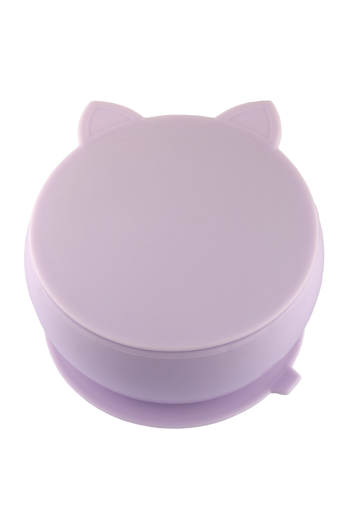 Pandish KitTen Vakum Tabanlı Kapaklı Silikon Kase Lilac