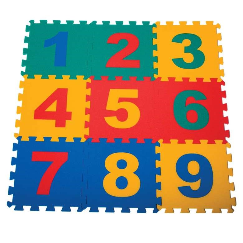 COOK Eva Puzzle Oyun Karosu 9 Parça Yer Halısı - Sayılar