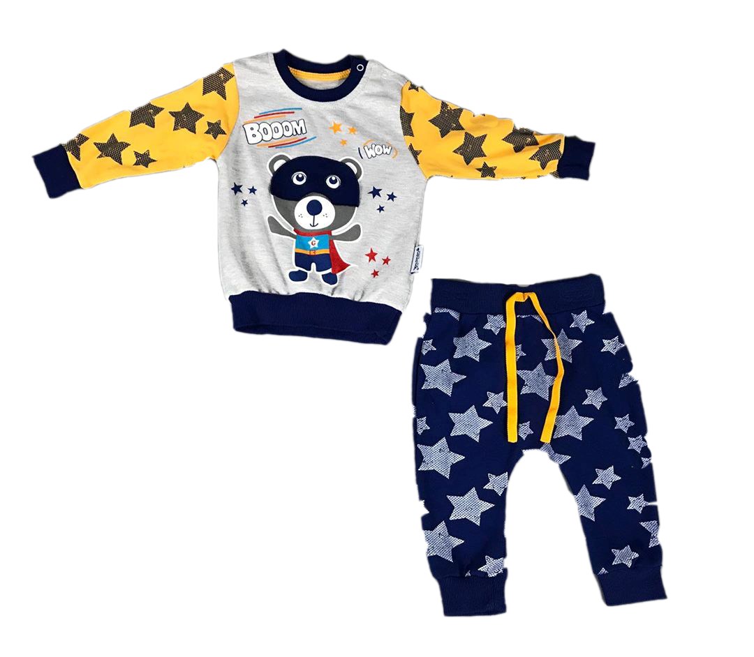 Erkek Bebek ve Çocuk Pijama Takımı Alt Üst 6 Ay - 2 Yaş