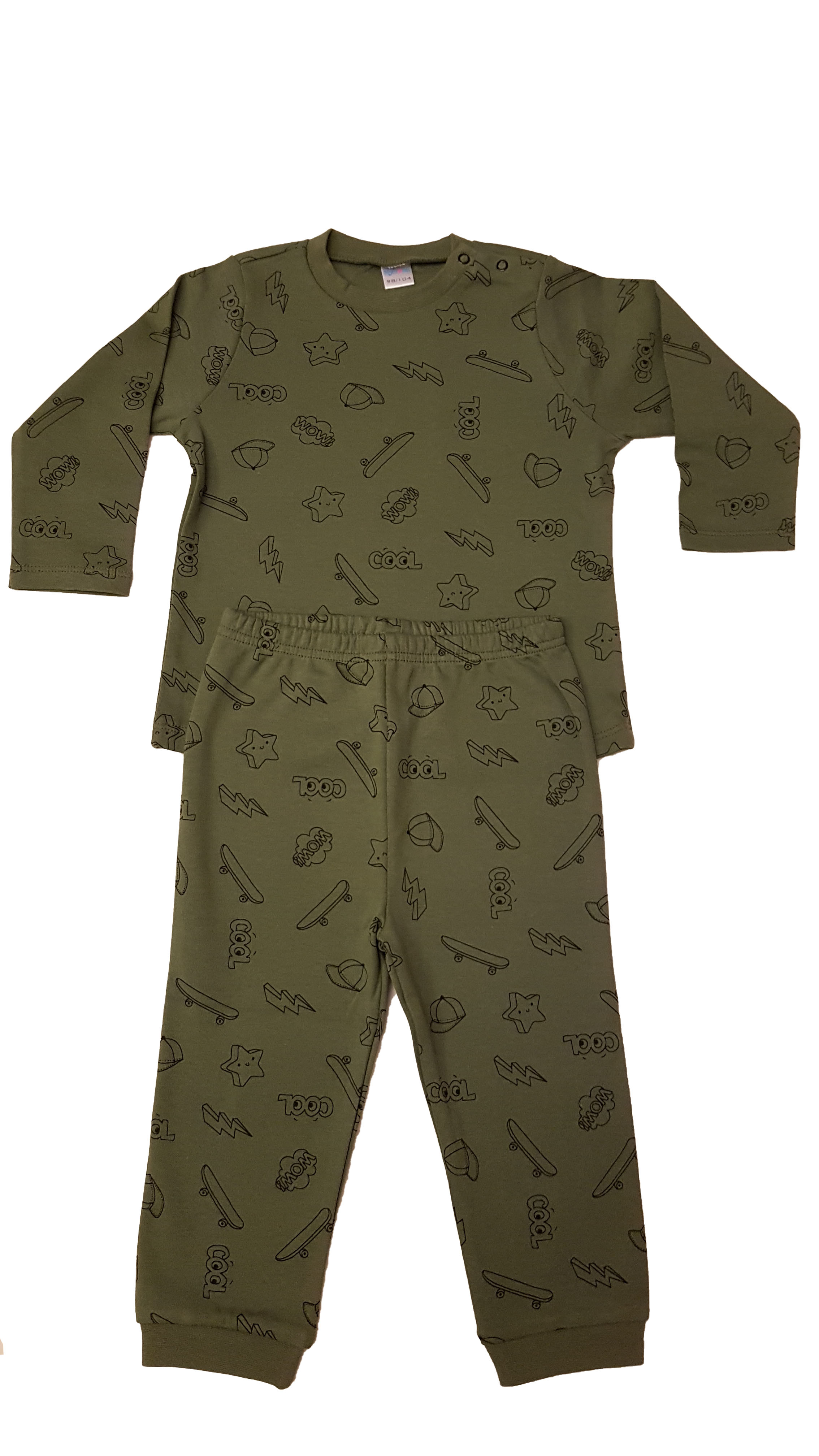 Mymosa Erkek Bebek Pijama Takımı %100 Pamuk