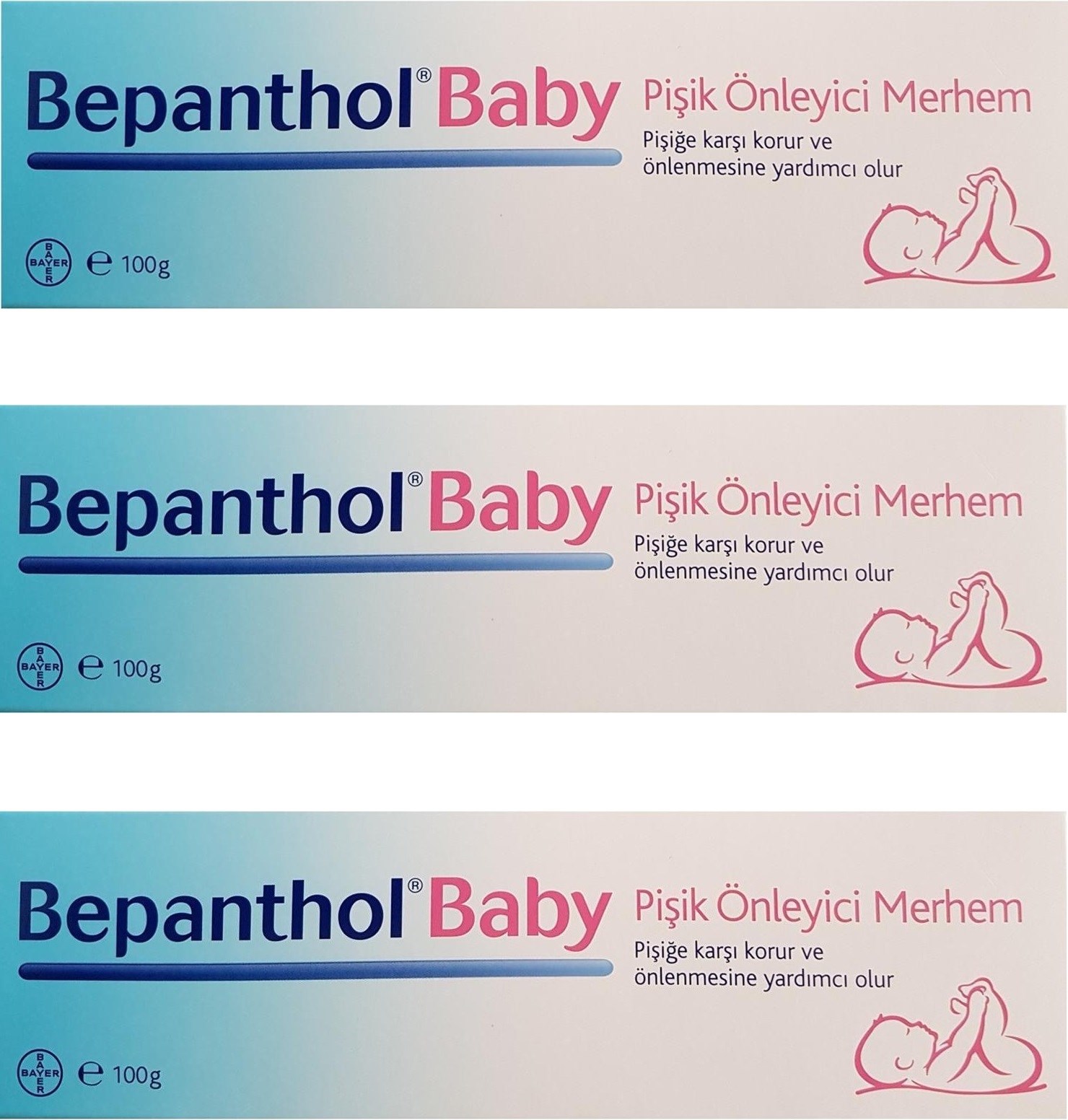 Bepanthol Baby Pişik Önleyici Merhem 100 gr-3 ADET SKT:12/2021