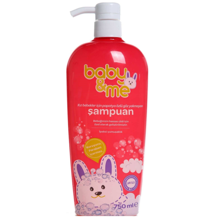 Baby&Me Kız Bebekler İçin Göz Yakmayan Şampuan 750 ML