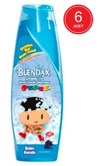 Blendax Üzüm Kokulu Erkek Çocuk Şampuanı 6 x 400 ML