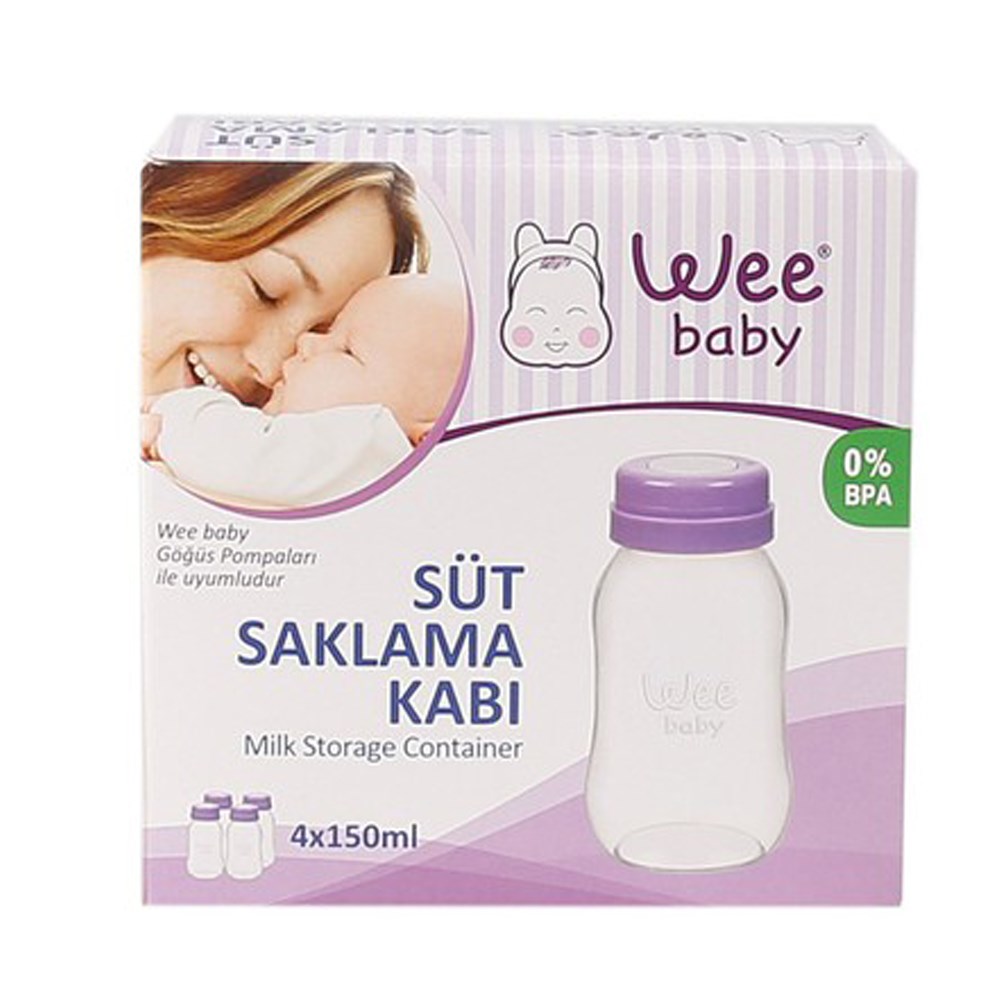 Wee Baby Süt Saklama Kabı 4'lü 126