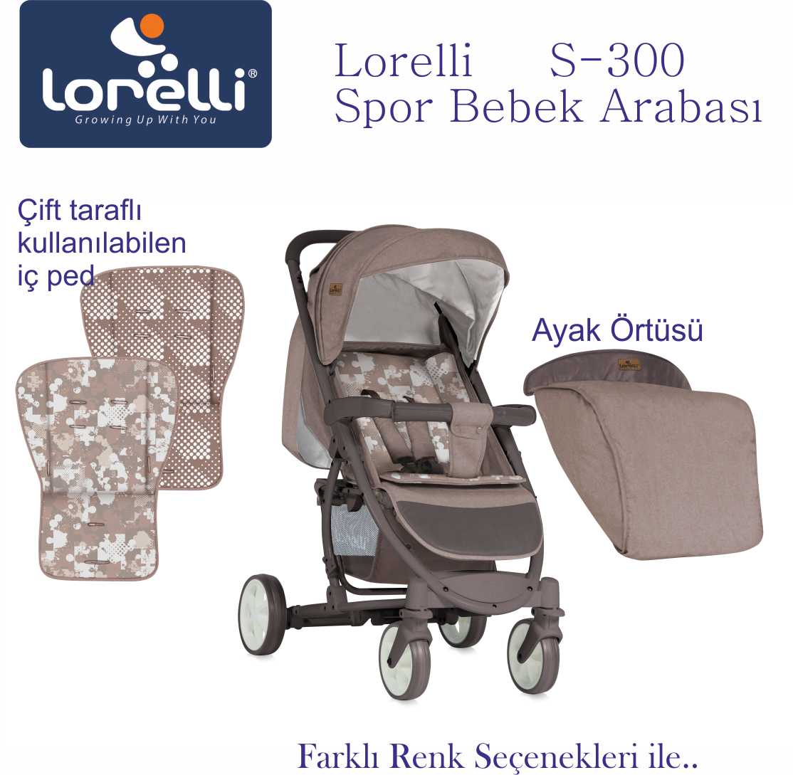 Lorelli S-300 Spor Bebek Arabası - Beige