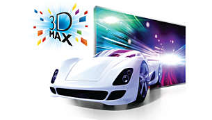 Full HD 3D deneyimi için Aktif 3D Max teknolojisi