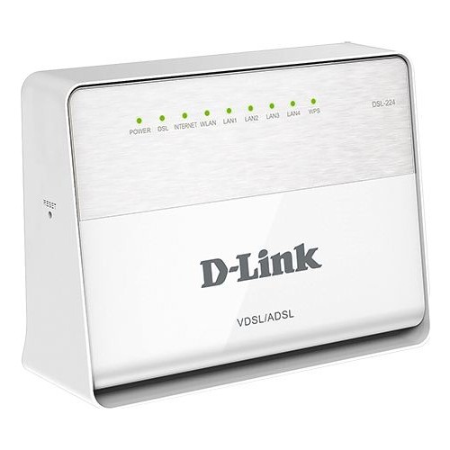 D-Link DSL-224 300Mbps 4 Port Kablosuz 2x2 Mimo Anten VDSL2/ADSL2