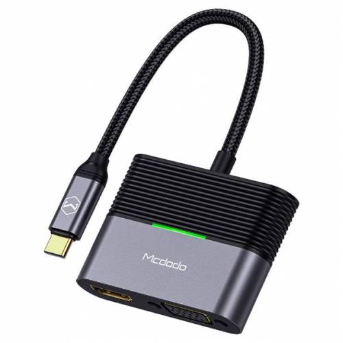 Mcdodo 4 in 1 Type-C Hub Çevirici HDMI+VGA+USB+PD 100W 4K Görüntü