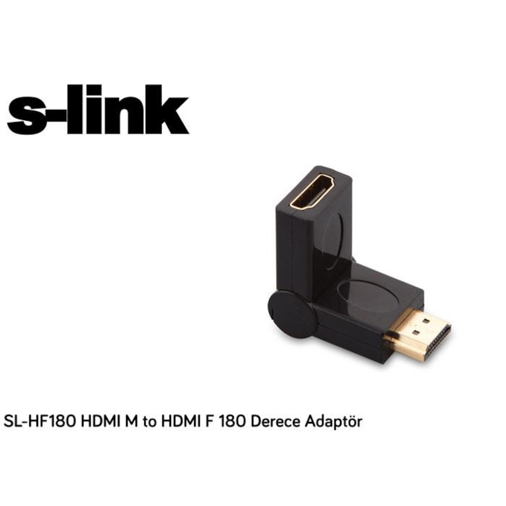 S-Link Sl-Hf180 Hdmı M To Hdmı F 180 Derece Adaptör (241508720)