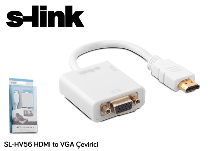 S-LINK SL-HV56  HDMI to VGA Çevirici Kablo