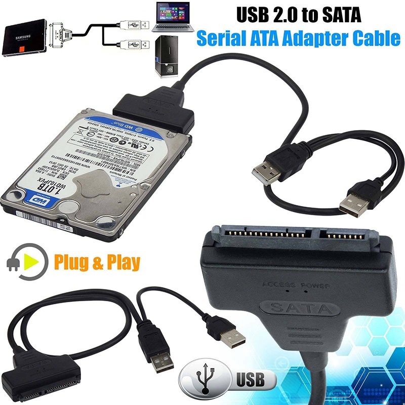 USB 2.0 to Sata HDD Hard Disk USB Bağlatı Kablosu