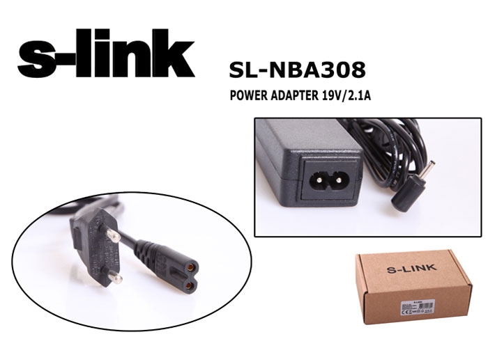S-Link Sl-Nba308 40W 19V 2.1A 2.5x0.7 Asus Adaptör