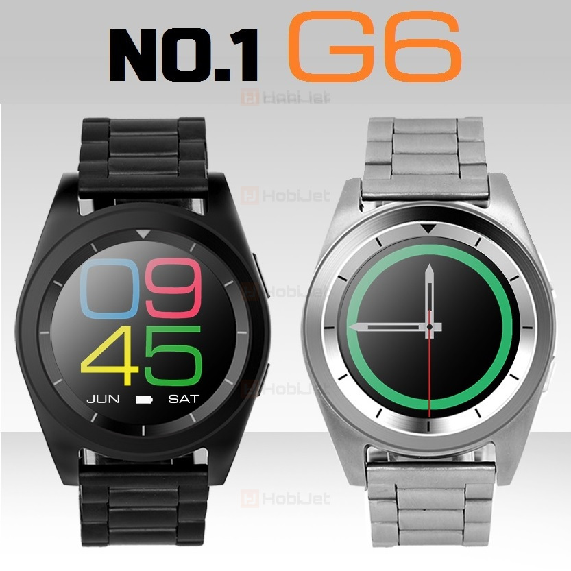 No.1 G6 Akıllı Saat - Metal Kordon - Nabız Sensörü -Bluetooth 4.0