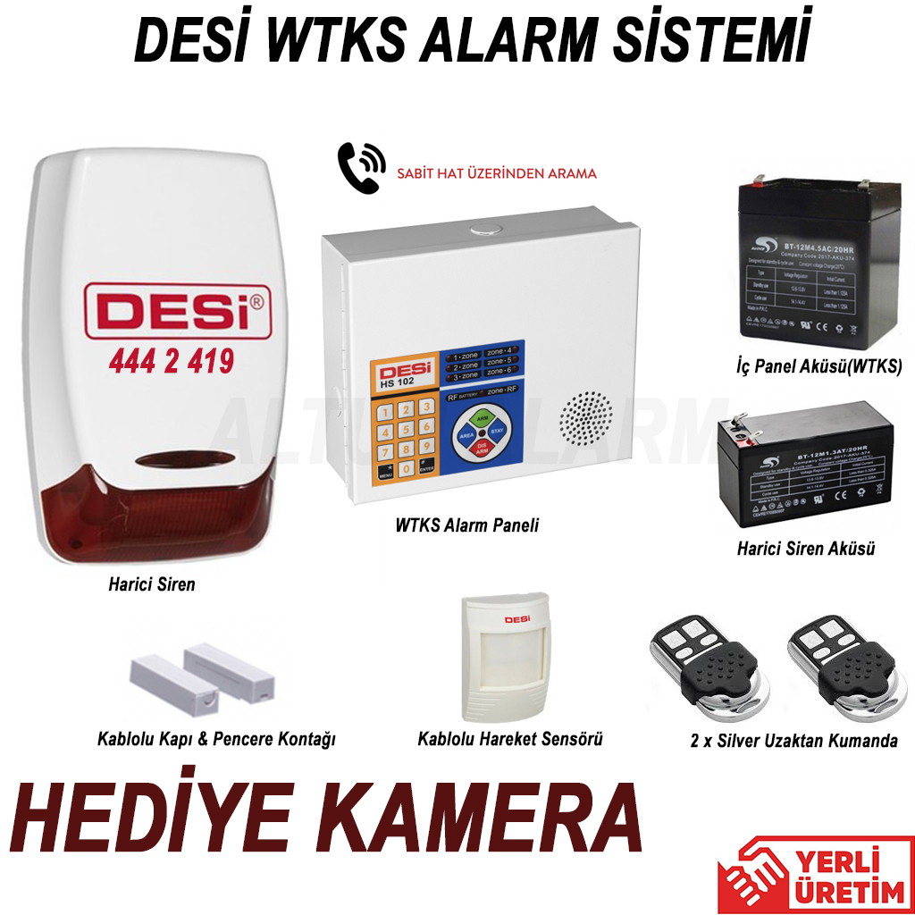 Desi Alarm Metaline Wtks Hırsız Alarm Sistemi