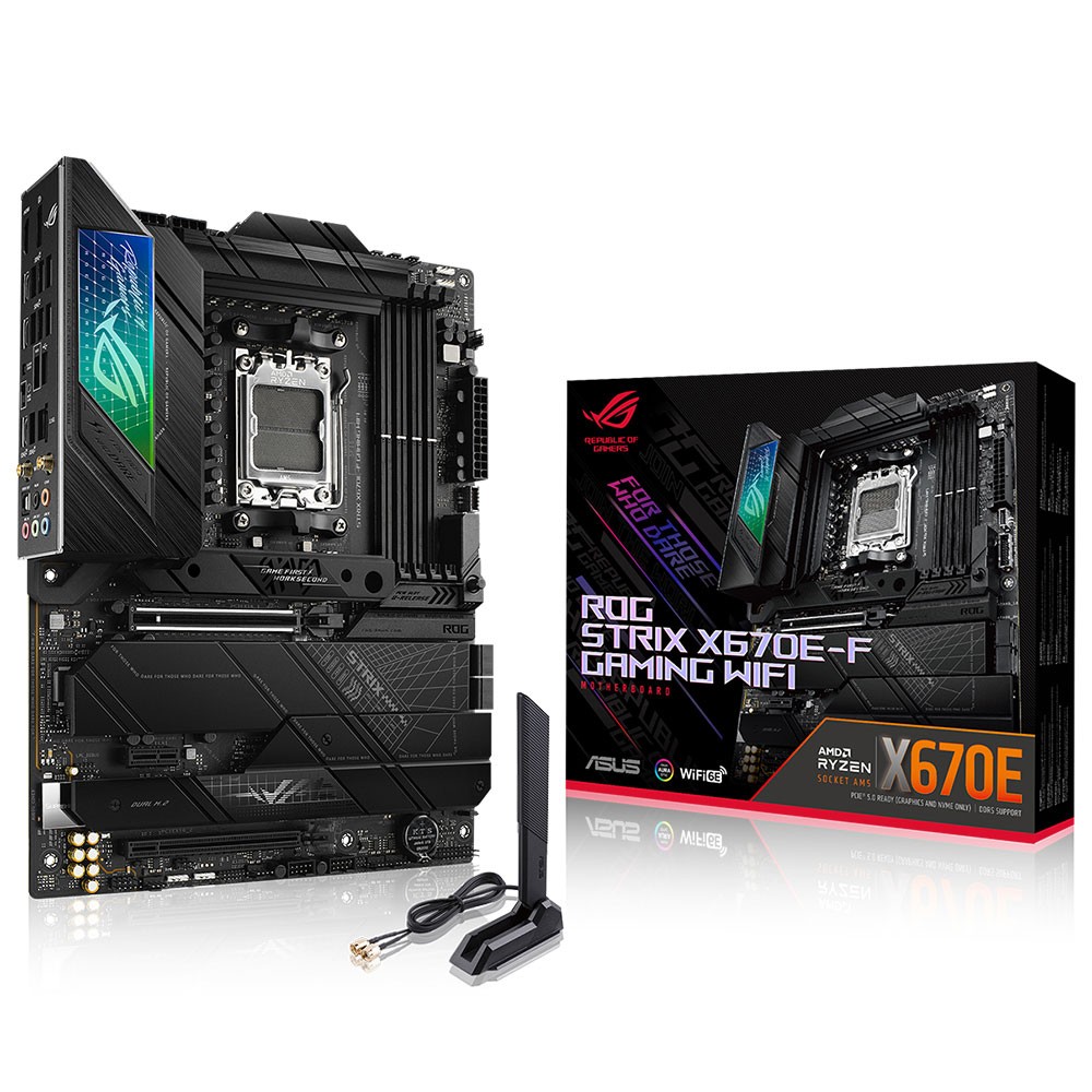 Asus ROG Strix X670E-F Gaming WIFI AMD X670 6400 MHz (OC) DDR5 Soket AM5 ATX Anakart