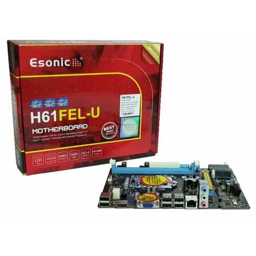 Esonic H61FEL-U Intel H61 1333 MHz DDR3 Soket 1155 mATX Anakart