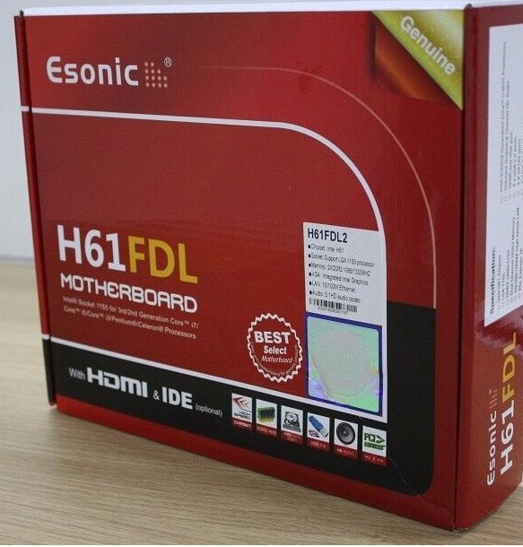 ESONIC INTEL H61 DDR3 1155P SATA3 O/B VGA HDMI