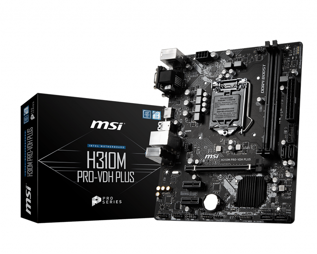 Msi H310M PRO-VDH PLUS Intel H310 2666 MHz DDR4 Soket 1151 mATX Anakart