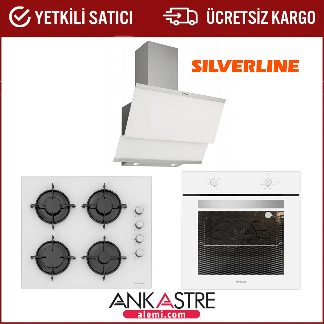 Silverline Ankastre Set 60lık Classy Beyaz- CS5349W01 - BO6501W01
