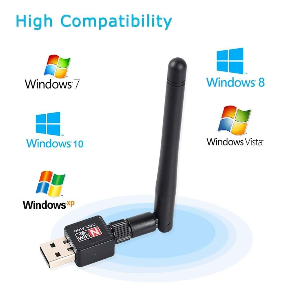 150 -300 Mbps Wireless Antenli Adaptör Kablosuz USB Wifi Alıcı