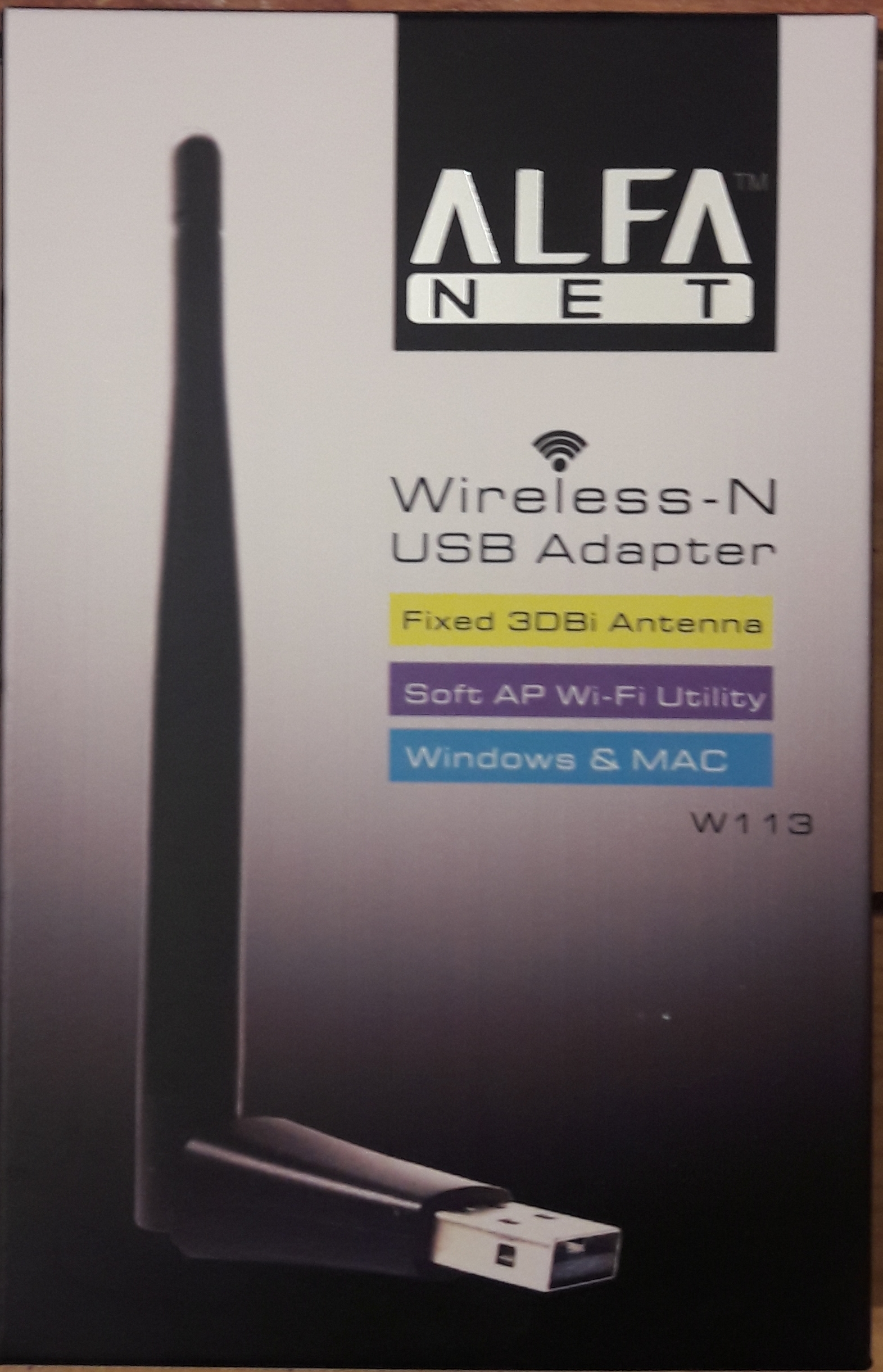 Alfanet 150 Mbps Antenli Wireless Adaptör Kablosuz PC Wifi Alıcı
