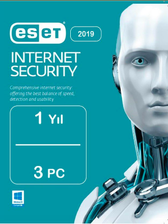 ESET Internet Security 2019 3 PC 1 Yıl HEMEN TESLİM