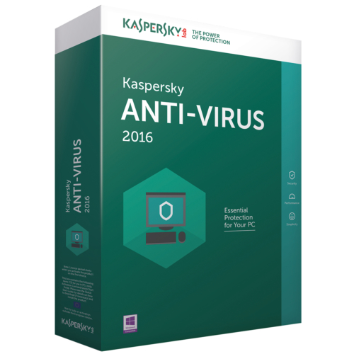 Kaspersky Antivirüs 2016 1 Kullanıcı 1 Yıl