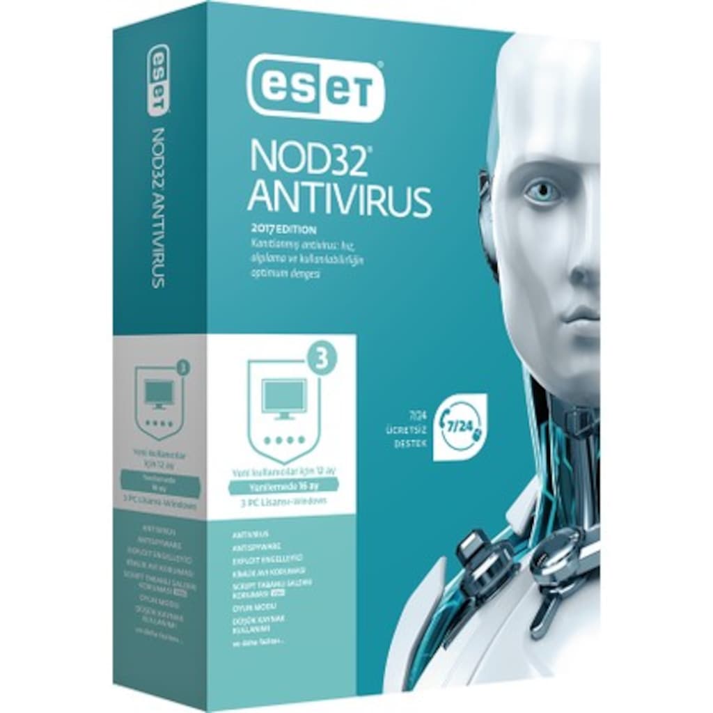 Eset Nod32 Int. Security 2022 Yeni Ince Kutu 3 Kullanıcı (405873180)