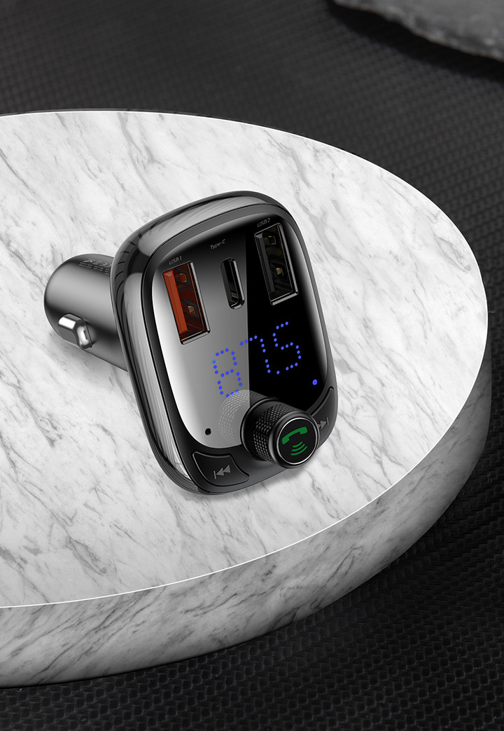 Baseus FM Transmitter Bluetooth 5.0 PPS QC3.0 QC4.0 Hızlı Şarj