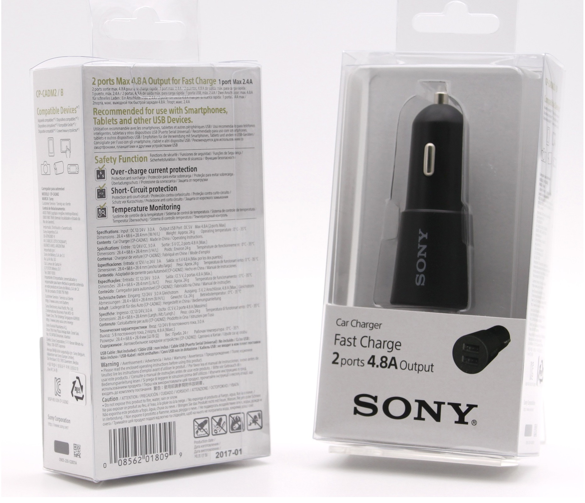 Sony Araç Şarjı 2 Port 2.4A CP-CADM2