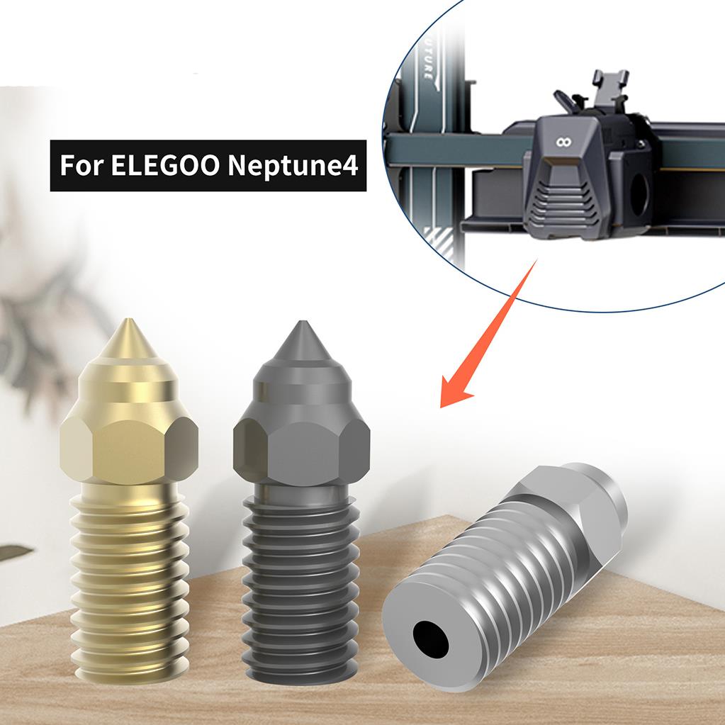 Elegoo Neptune 4-4 Pro Sertleştirilmiş Cht Çelik Nozzle 500 C 1.0mm ...