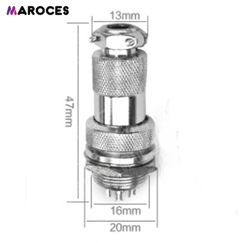 CON-GX16-2 Male And Female GX16-2 Pin 16mm Connector Kit - Foto 6