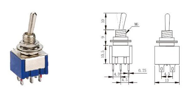 MTS202 ON-ON Toggle Switch