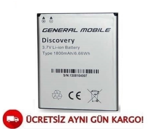General Mobile Discovery E3 Batarya Pil A++ Kalite