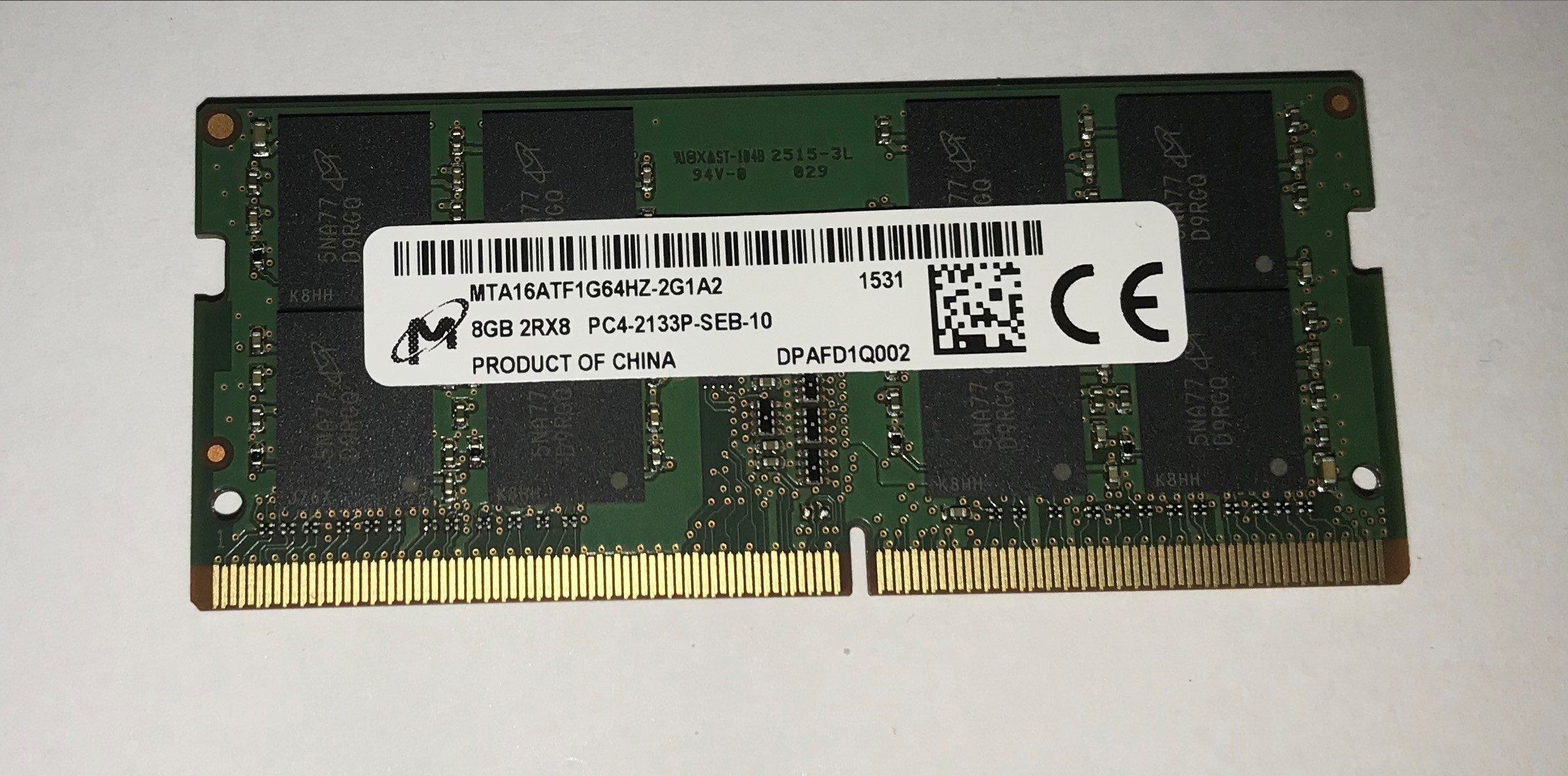 MTA 8GB DDR4 PC4-2133P-SEB-10 Notebook RAM