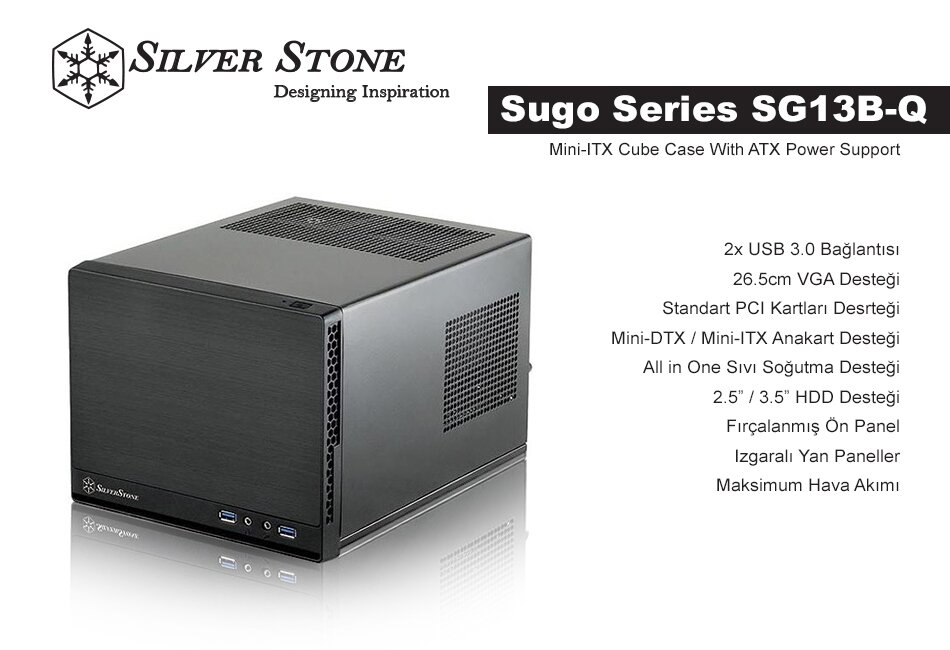 在庫あり/即出荷可】 SilverStone Sugoシリーズ Mini-ITXケース SST-SG13B-Q megjc.gov.jm