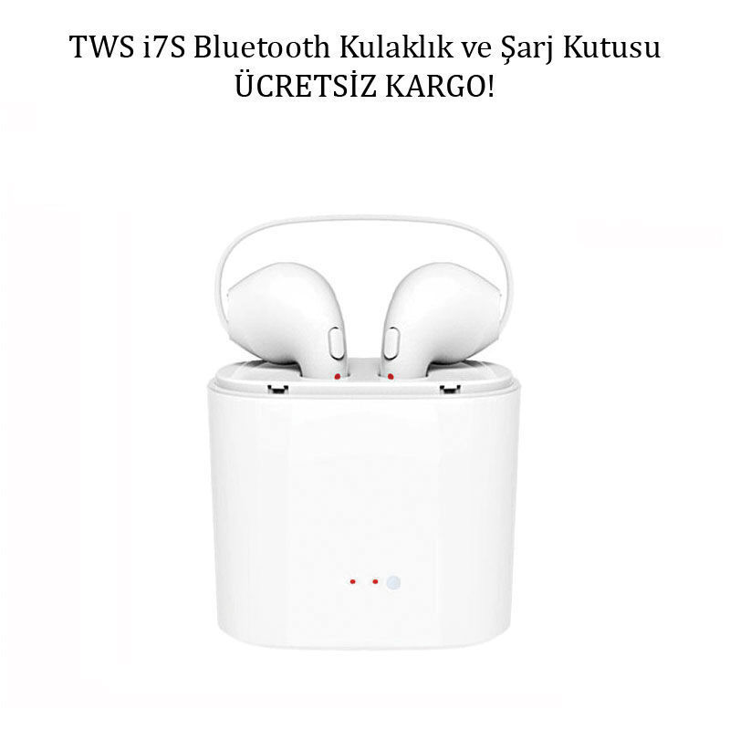 TWS i7s Şarj Kutulu Beyaz Bluetooth Kulaklık