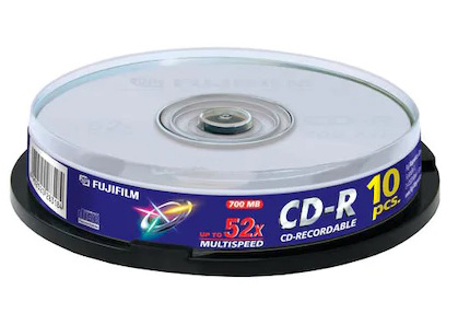 Boş Cd Fujifilm Cd-R 52X 700Mb 10 Lu Cake Box