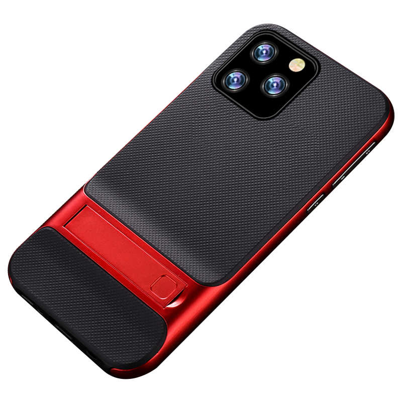 AntDesign Vrs Dock iPhone 11 Pro Max Yüzüklü Stand Kılıf Kırmızı