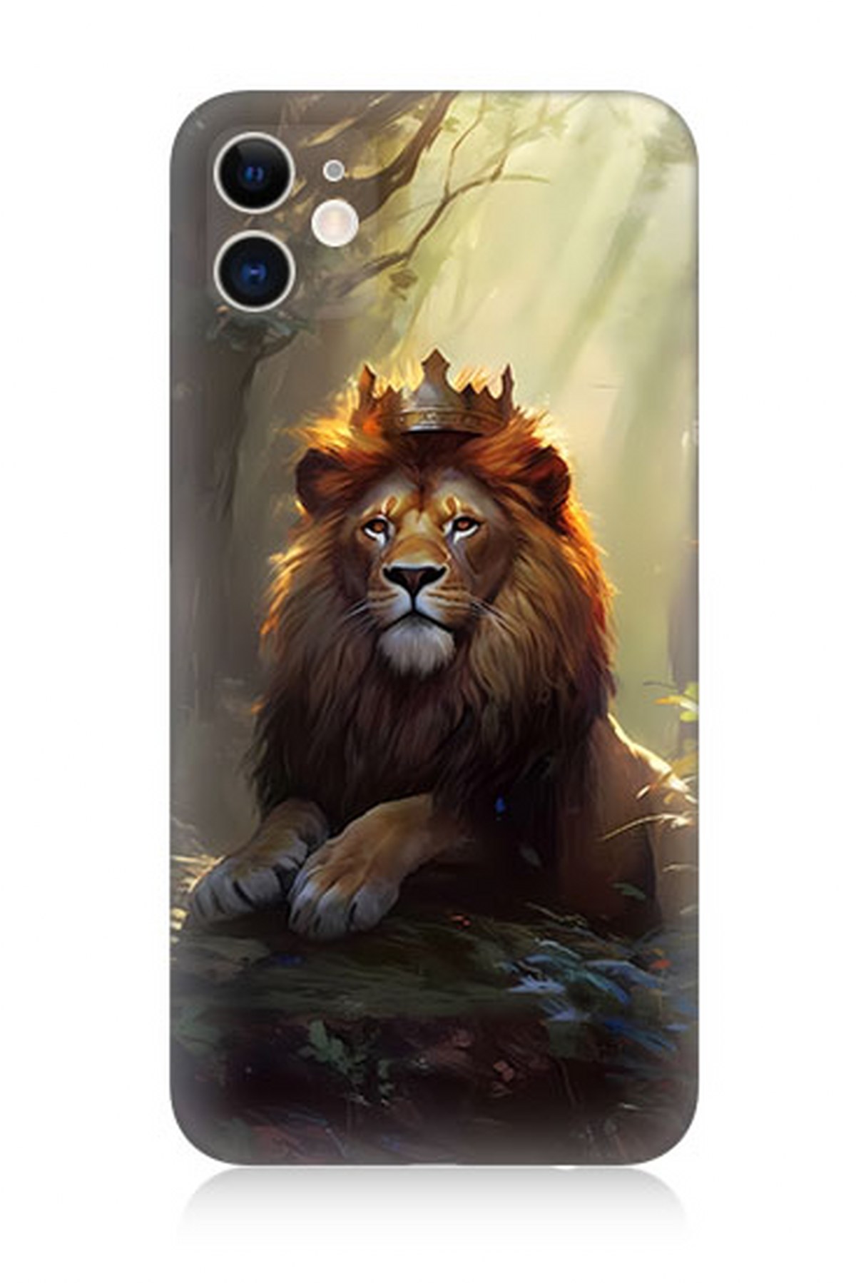 Apple iPhone 12 Uyumlu Kral Aslan  Kapak Kılıf 