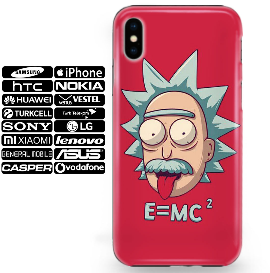 Her Telefona Uygun Rick And Morty Telefon Kılıfı Yapılır.